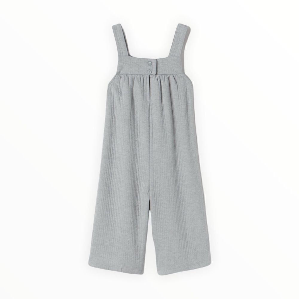 ZARA Kids Gray Textured Jumpsuit NWT Size 3T - Picture 3 of 6